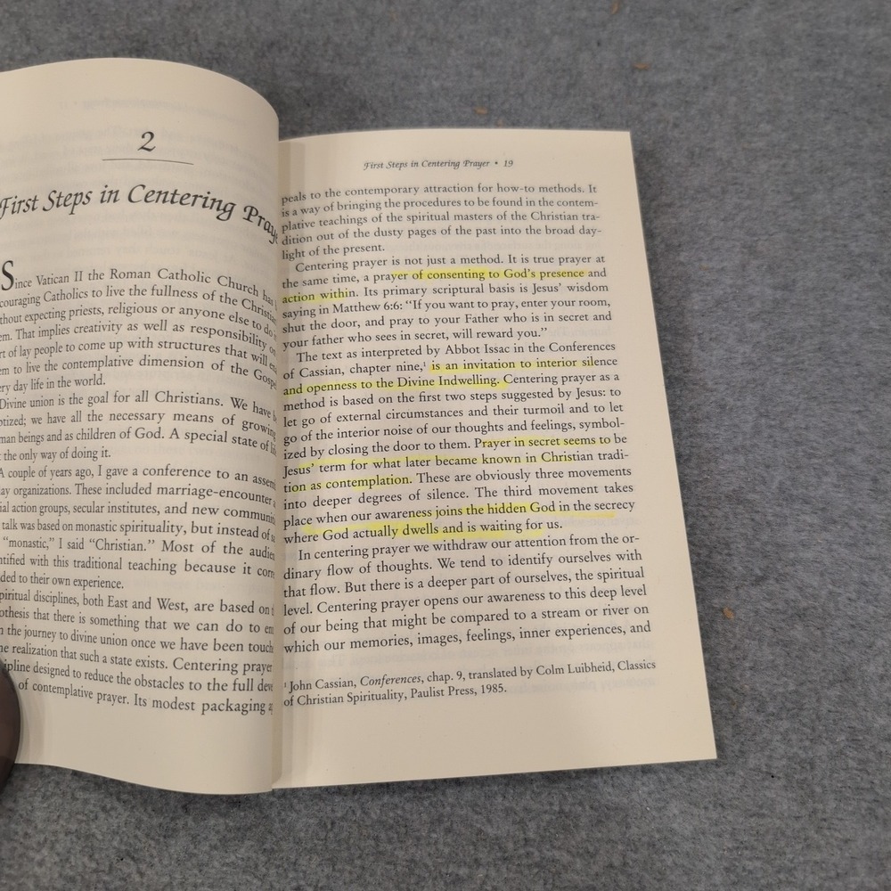 Open Mind Open Heart Thomas Keating 20th Anniversary Edition Centering Prayer - Picture 5 of 5